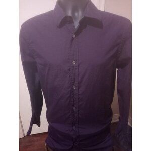 Burberry London Men’s L/S Purple Oxford Dress Shirt Size 16.5-34/35 (L)